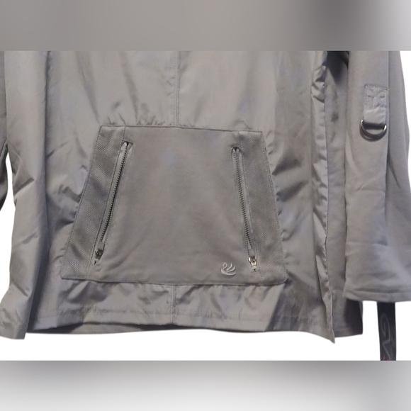 Gloria Vanderbilt - NWT, Gray Sports Warm-up Pullover Jacket W/ Roll tab... - Picture 6 of 9